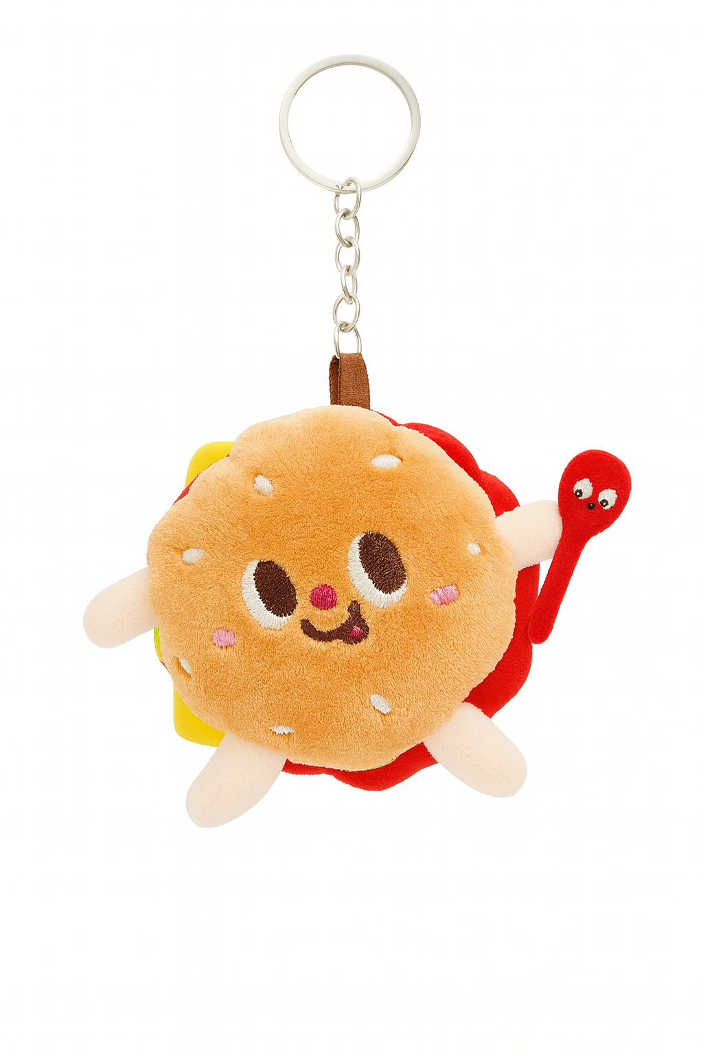 Hamburger Foodie Keychain