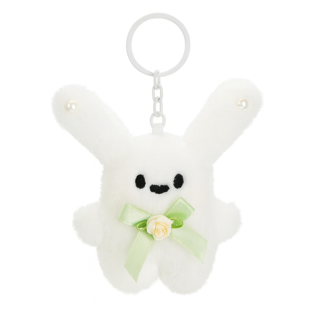 Bunny Plush Keychain - Ribbon Bow