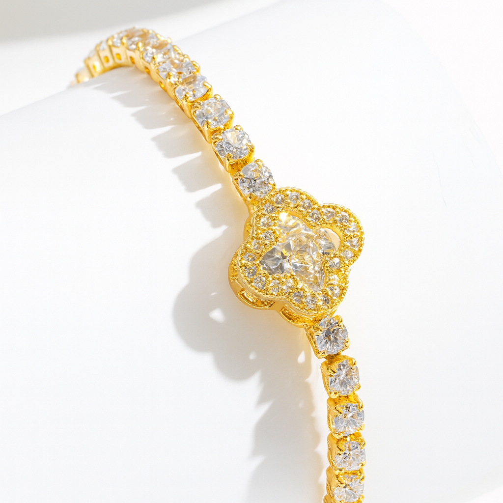 Gold Clover Bracelet