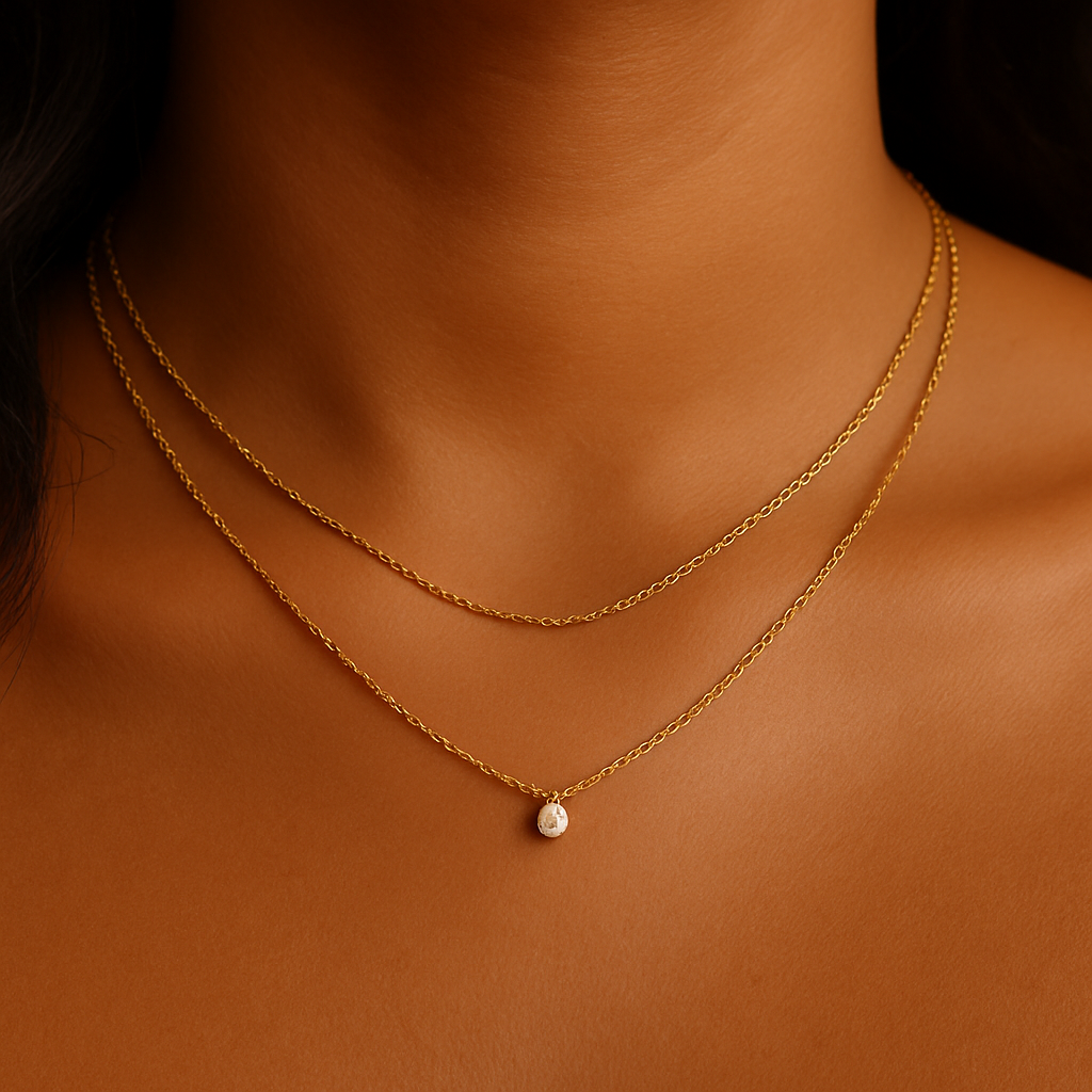 Luna Gold Layered Necklace