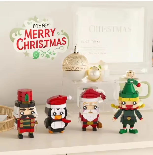 Christmas Building Block Set – 4 Figures