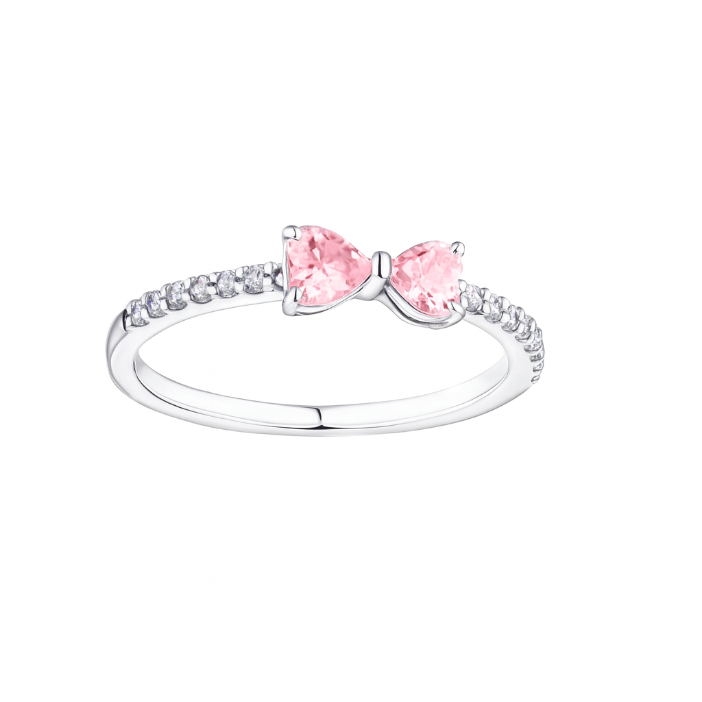 Sweetheart Bow Silver Ring