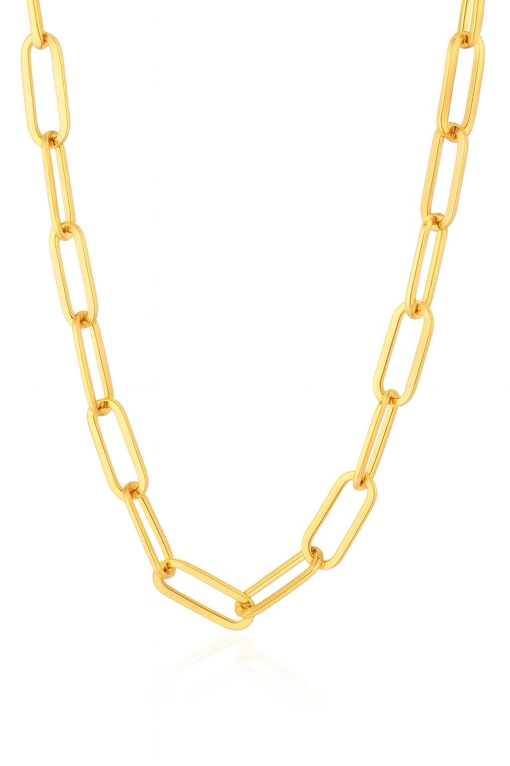 Julia Gold Paperclip Chain Necklace