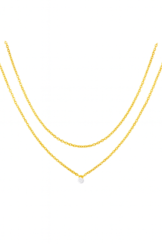Luna Gold Layered Necklace