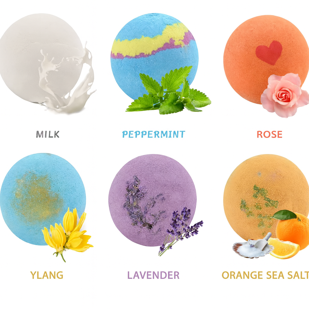 12 piece Essential Oil Bath Bomb Gift set