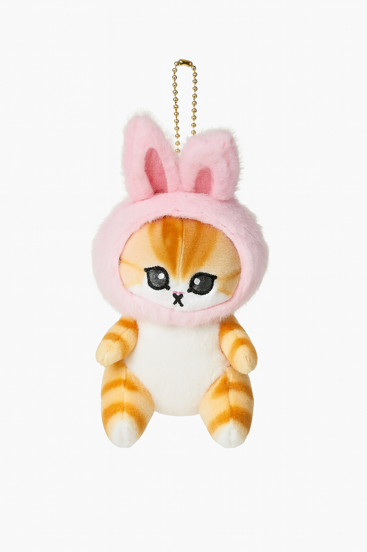 Cat Shark keychain - Pink Bunny