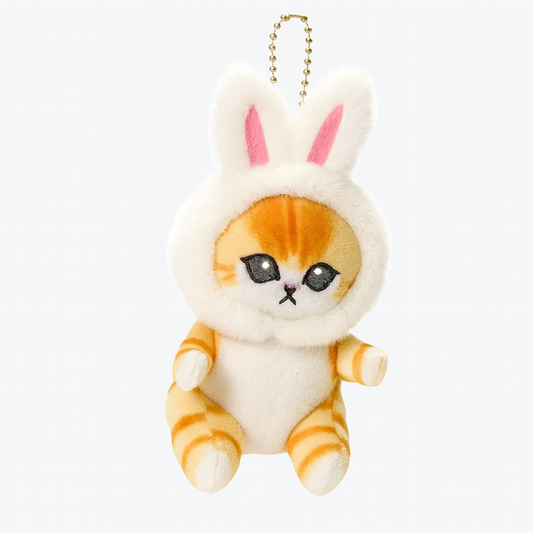 Cat Shark keychain - White Bunny