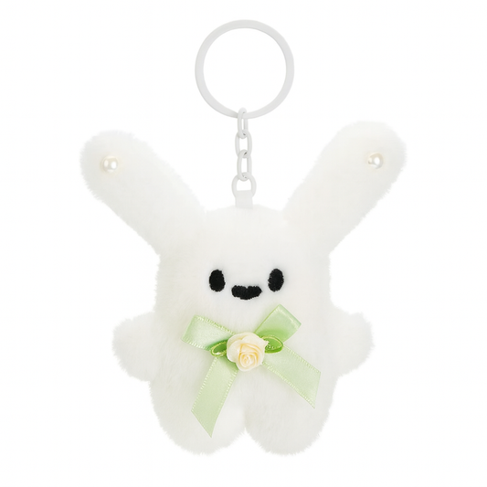Bunny Plush Keychain - Ribbon Bow