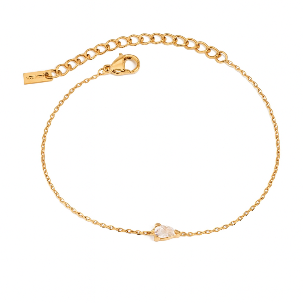 Birthstone Gold Chain Bracelet