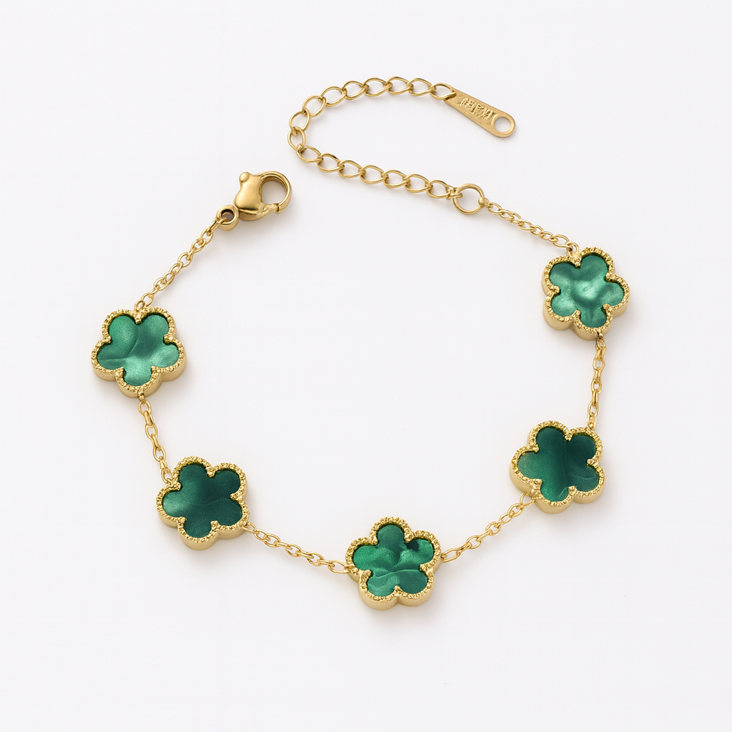 Charmed Clover Gold Bracelet