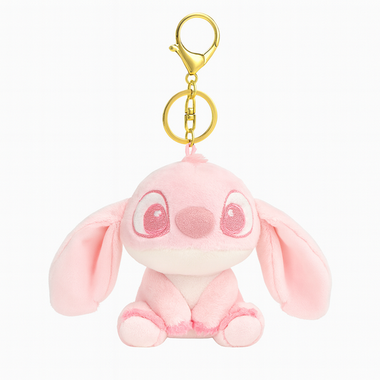 Pink Stitch Plushie Keychain