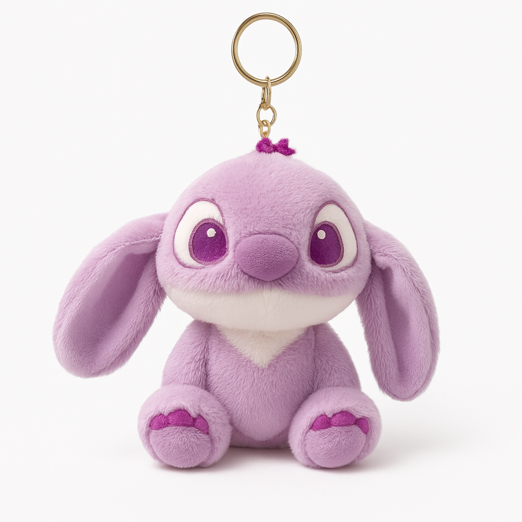 Purple Stitch Plushie Keychain