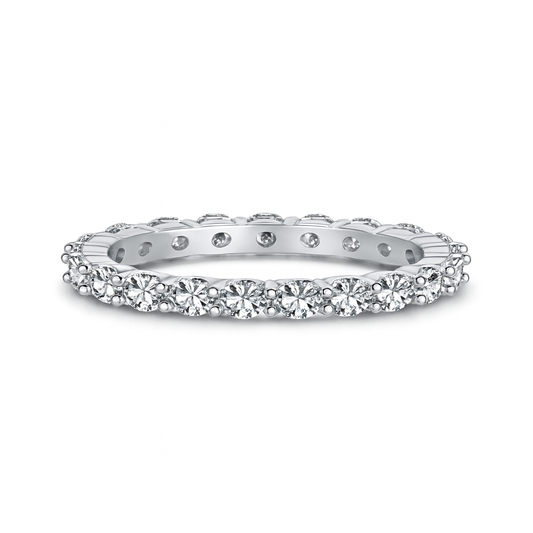 Khloe Eternity Ring in Sterling Silver