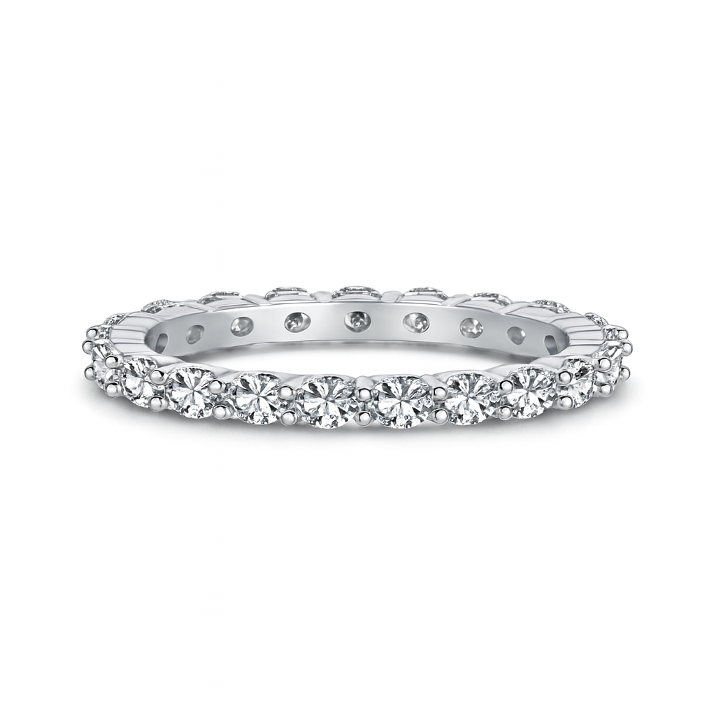 Khloe Eternity Ring in Sterling Silver
