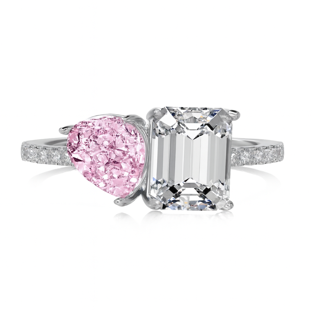 Toi Et Moi Ring in Sterling Silver